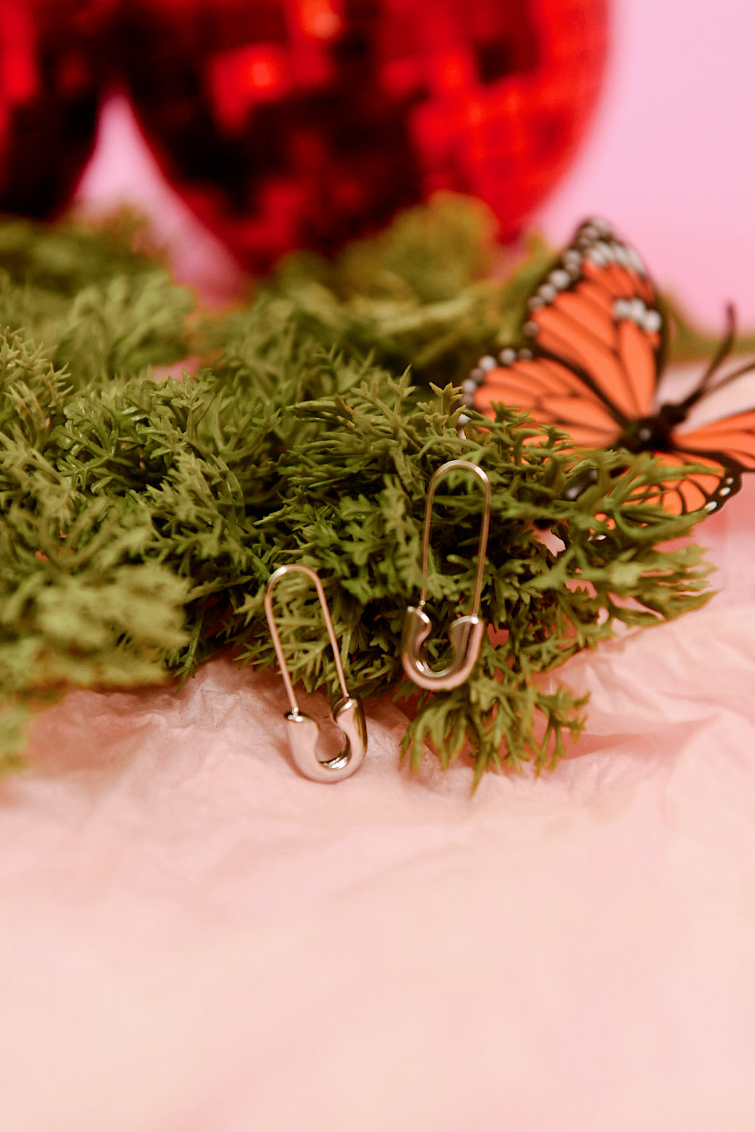 Sterling Silver Safety Pin Earrings (Gold + Silver)