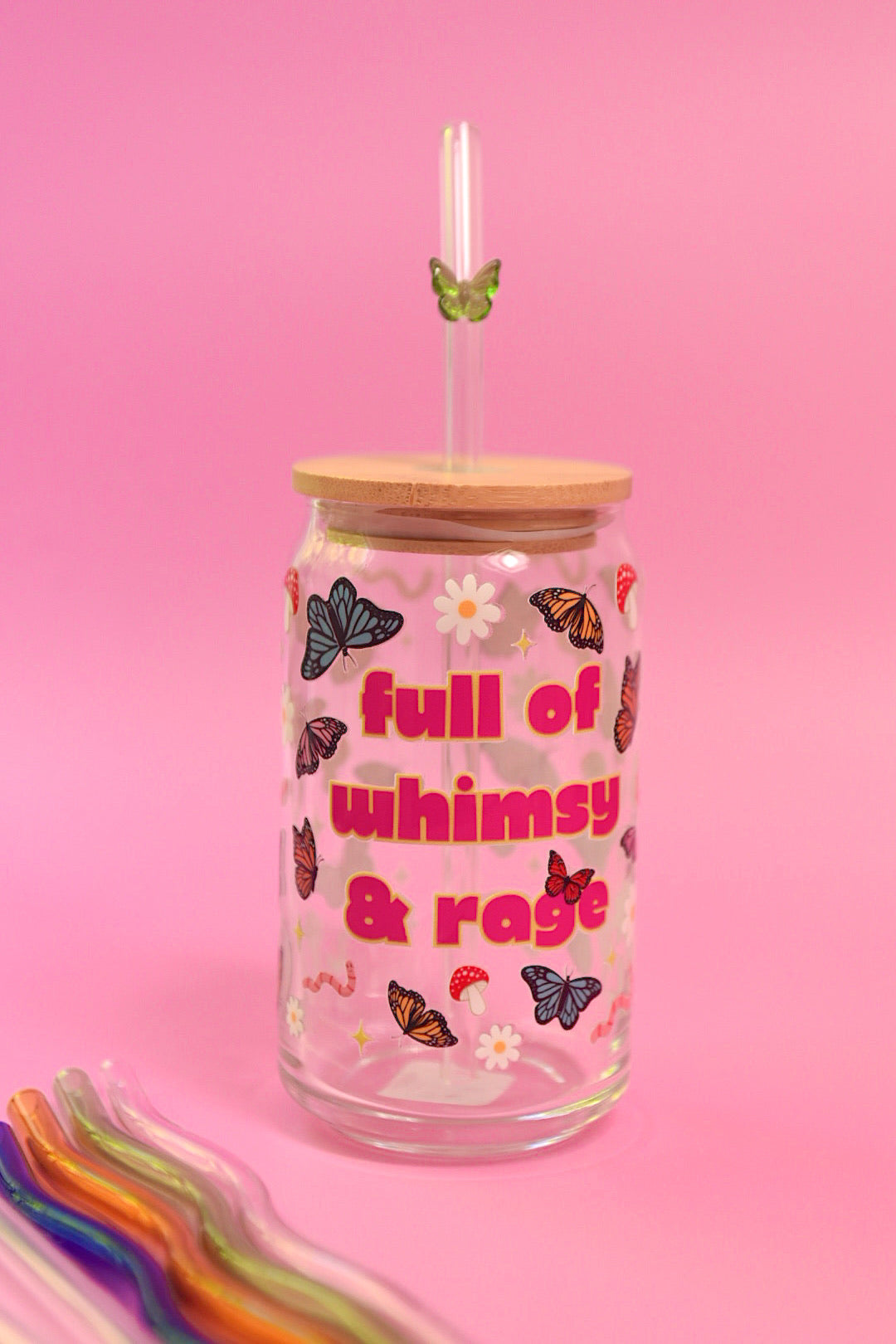 Whimsy & Rage Glass Cup