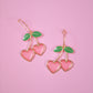 Cherry Heart Hoops (2 Color Options)