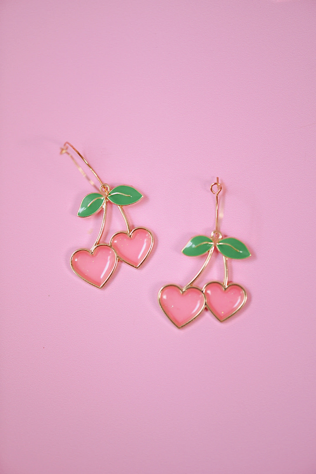 Cherry Heart Hoops (2 Color Options)