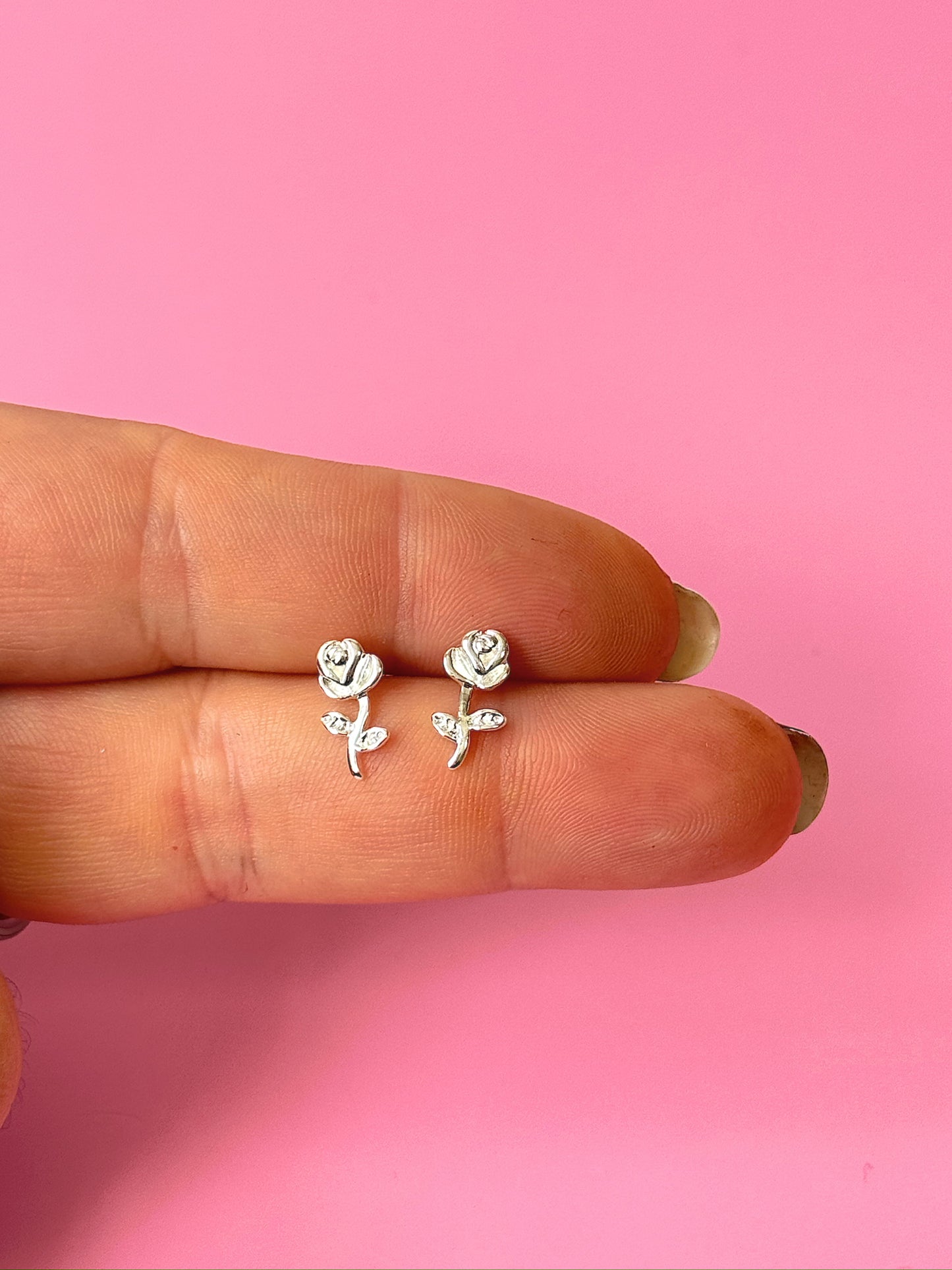 Rosey Studs (Gold + Silver)