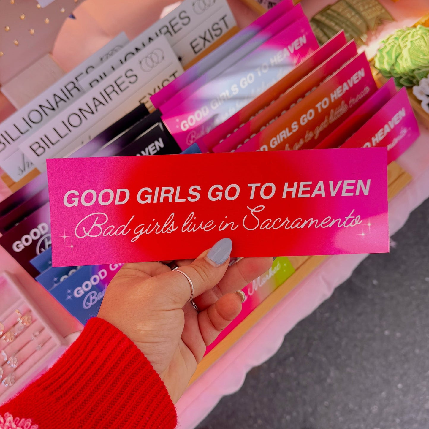 Good Girls/Bad Girls Live in Sacramento Version Car Bumper Magnet