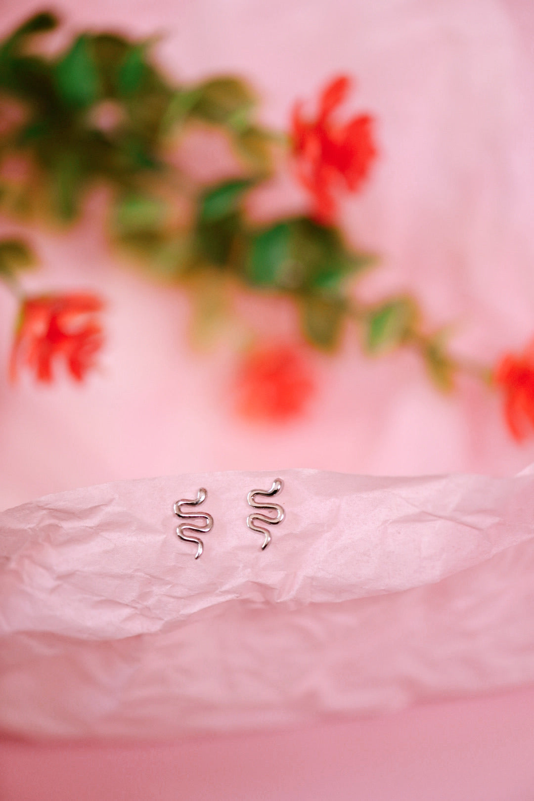 Tiny Snake Studs (Gold + Silver)