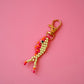 Beaded Fish Keychain