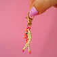 Beaded Fish Keychain