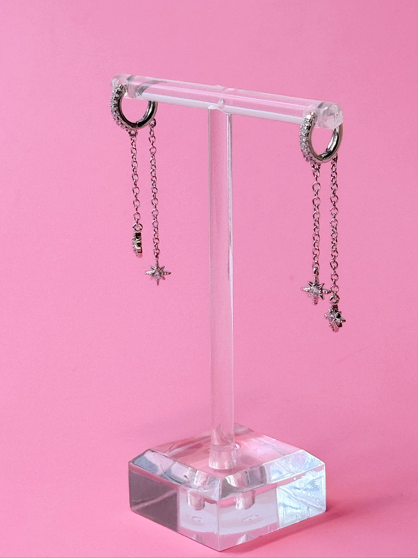 Double Nova Huggie Dangles