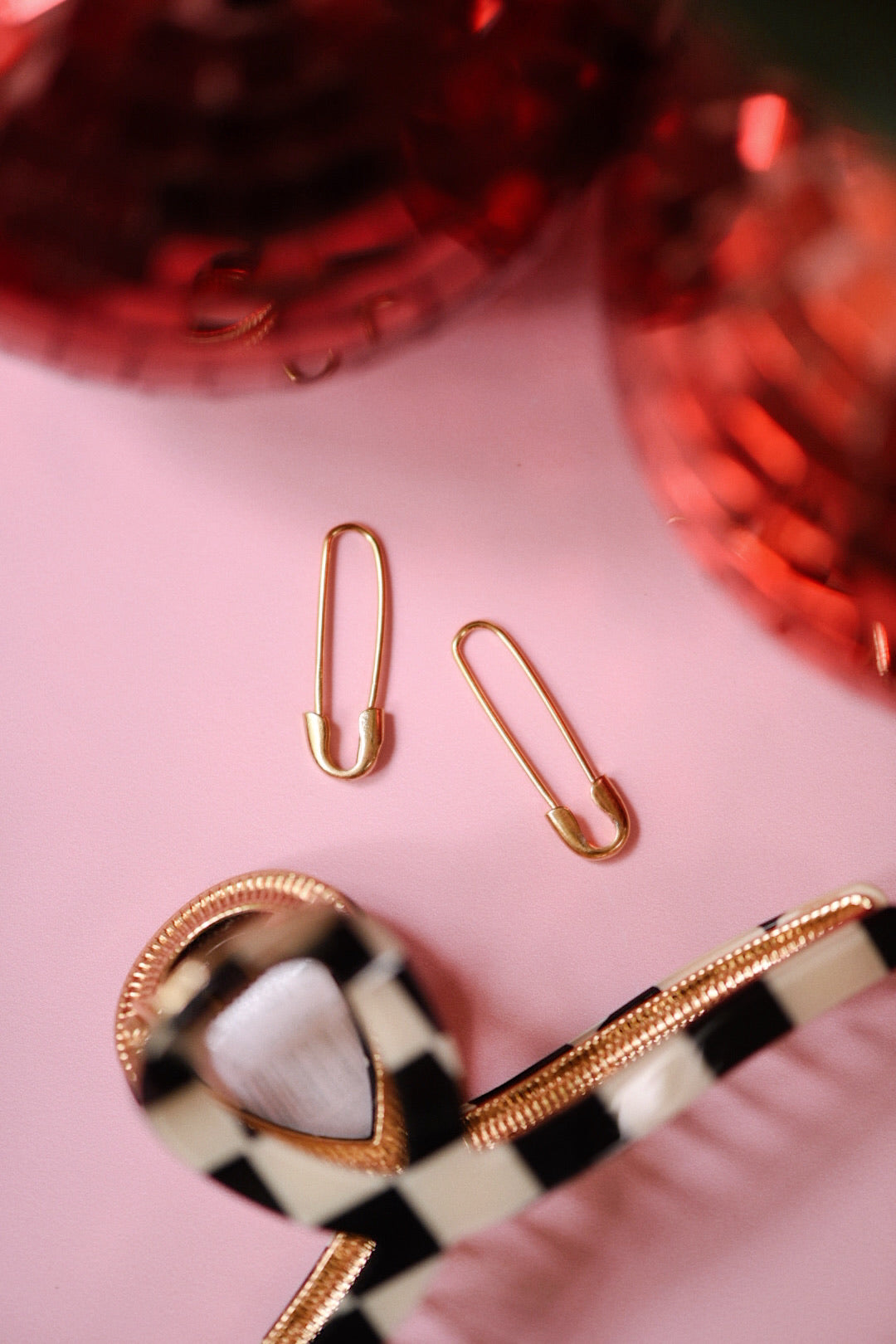 Safety Pin Earrings (Gold + Silver)