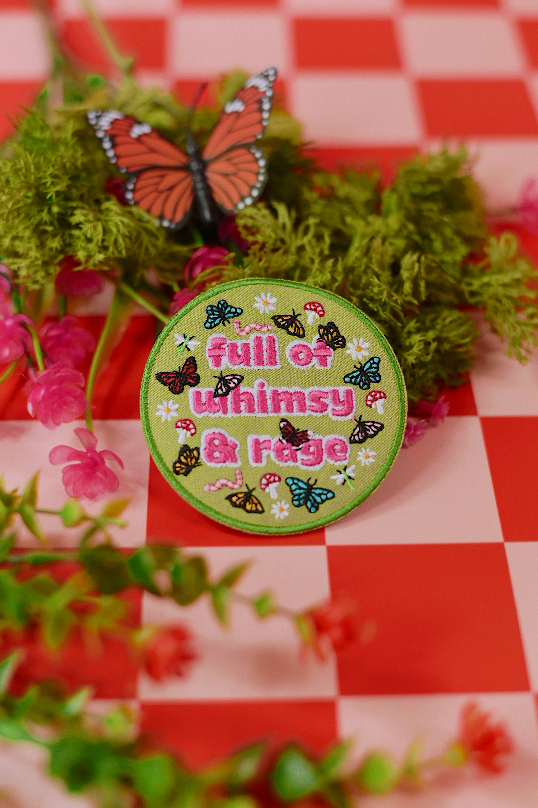 Whimsy Patch Ideas Full of Whimsy and Rage Iron-On Embroidered Patch – Golden Hour Designs