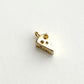 Cheese Wedge Charm (Gold + Silver)