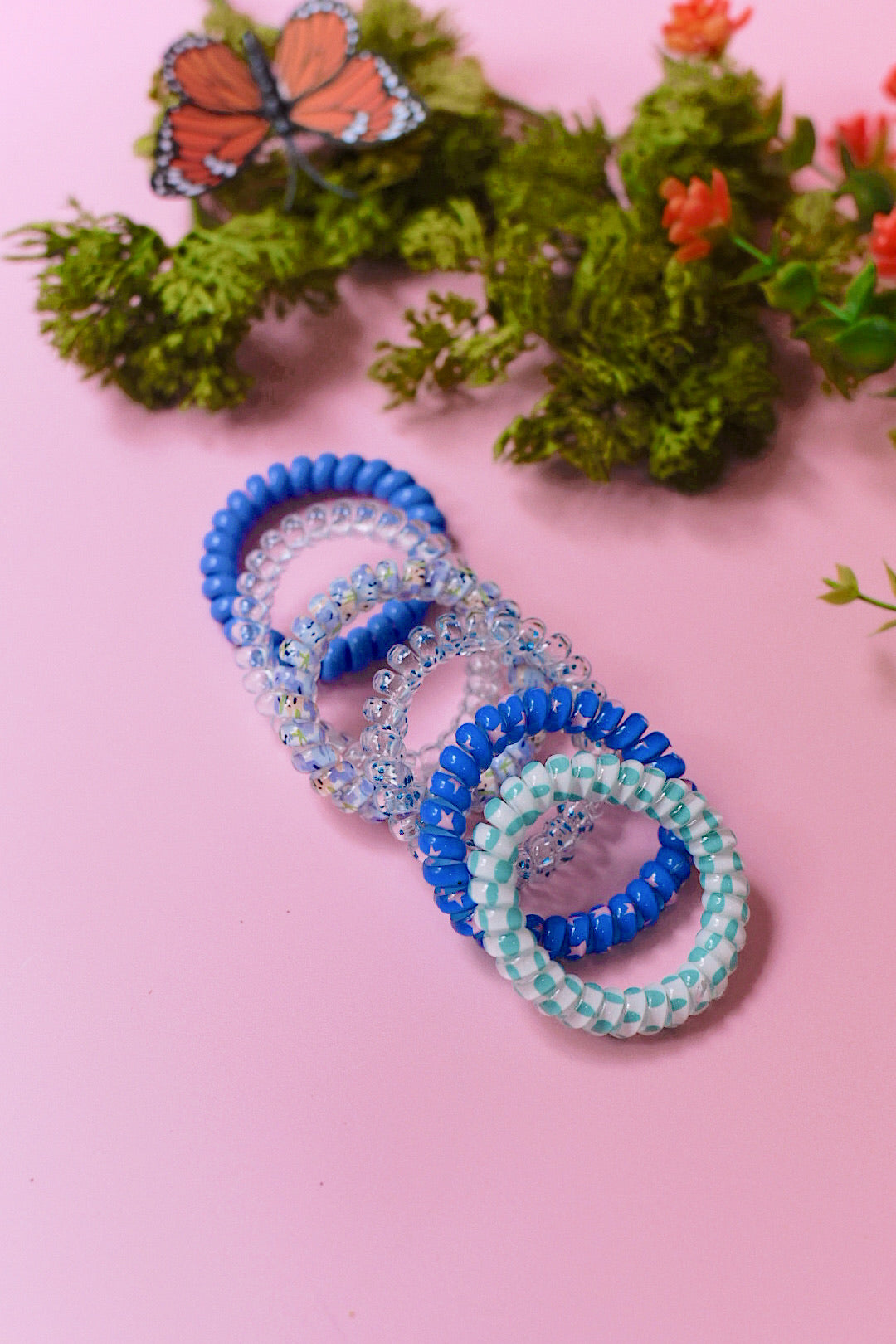 Spiral Hair Ties - 6 Pack (3 Color Ways)