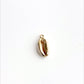 Gold Puka Shell Charm