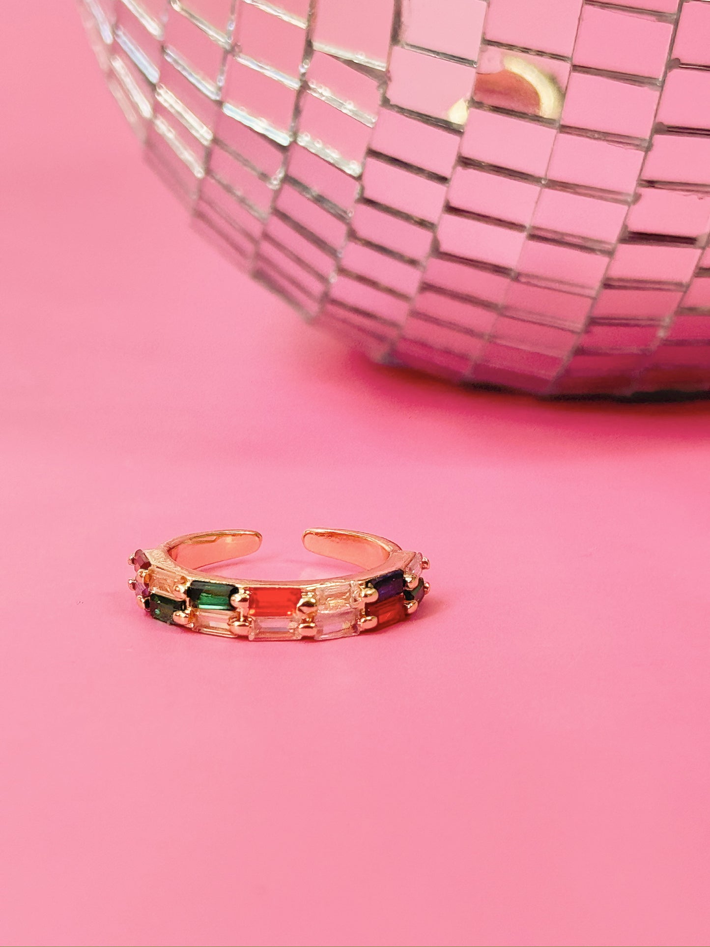 Double Stacked Gem Ring