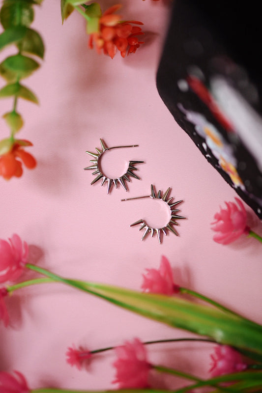 Sun Flare Hoops (Gold + Silver)