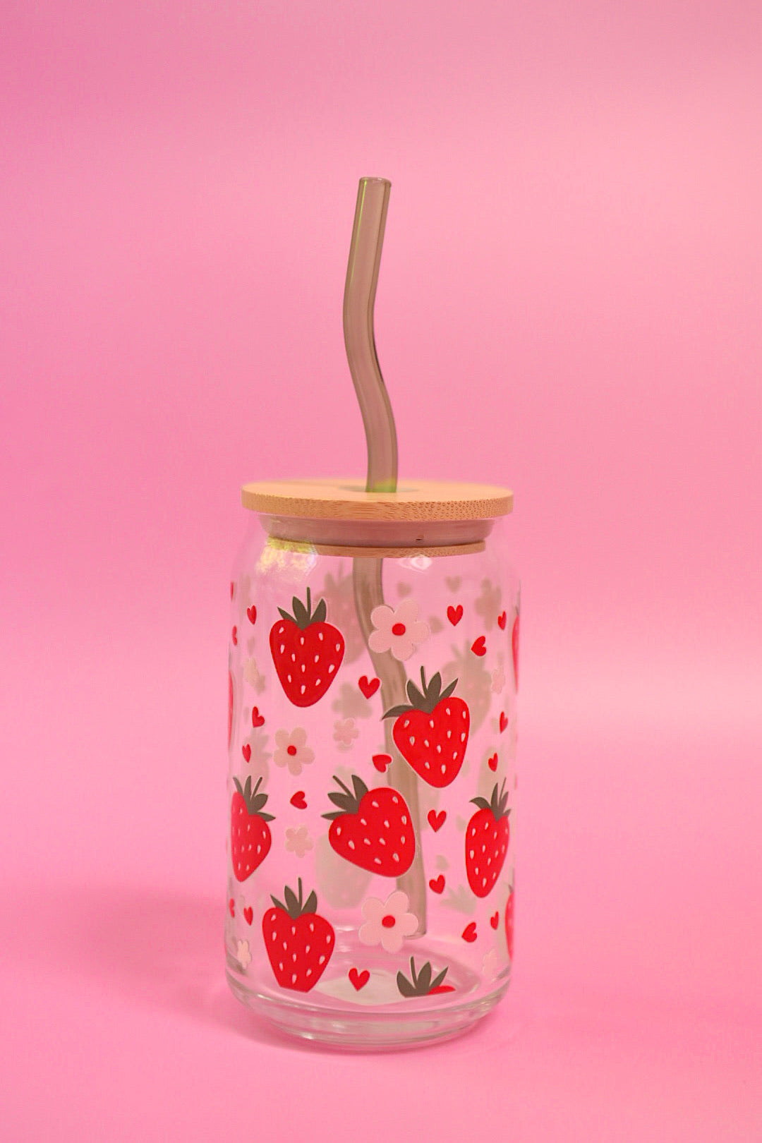 Strawberry Dreams Glass Cup