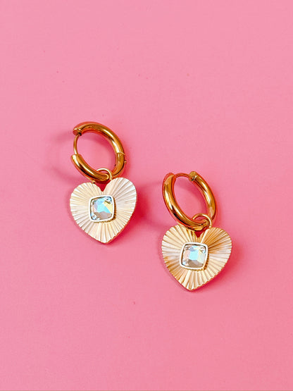Romantasy Heart Hoops - Clear
