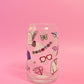Swiftie Motif Glass Cup