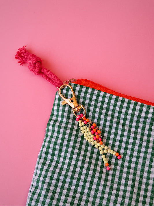 Beaded Fish Keychain