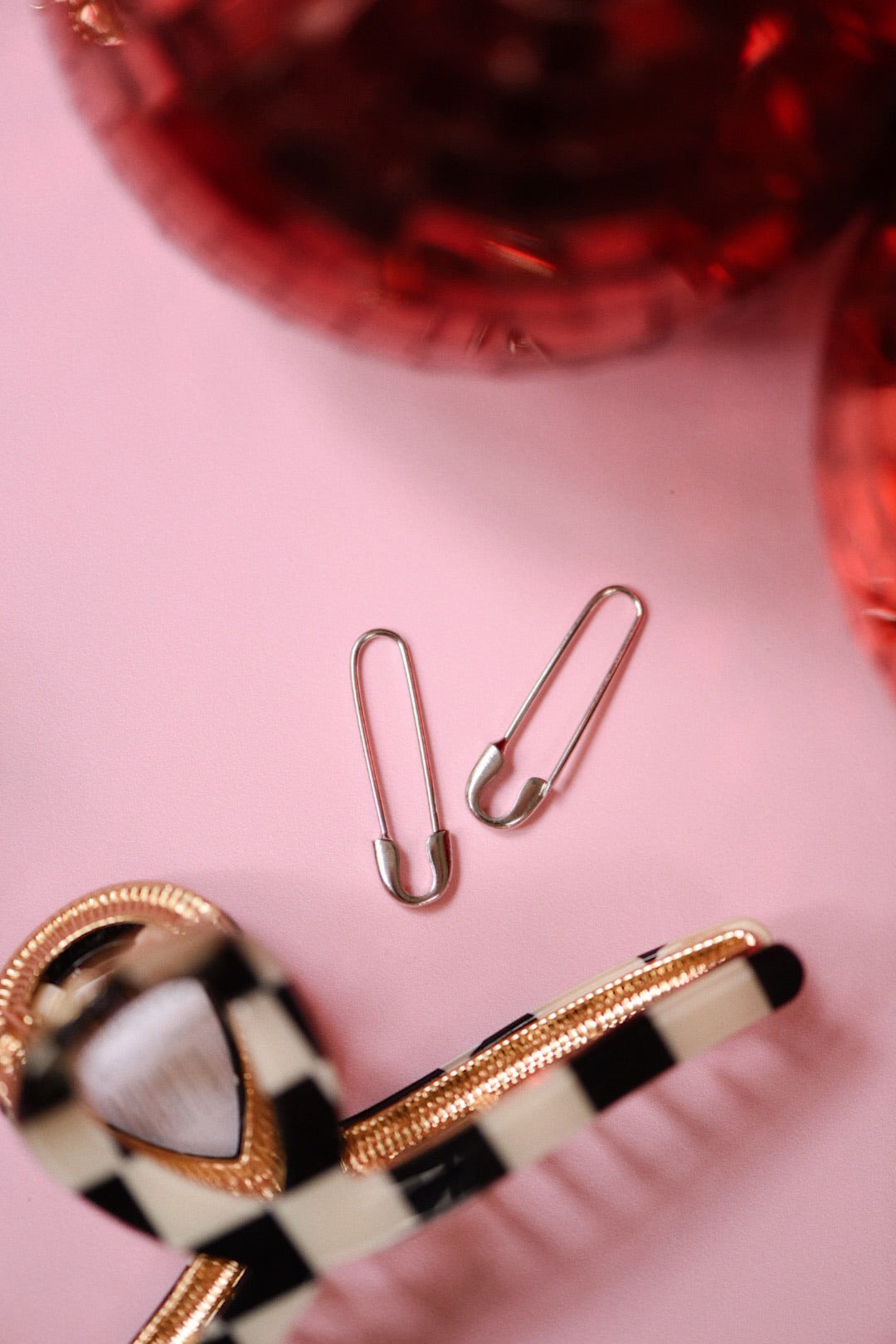 Safety Pin Earrings (Gold + Silver)