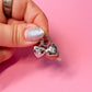Club Serotonin Clear Jewel Heart Huggies