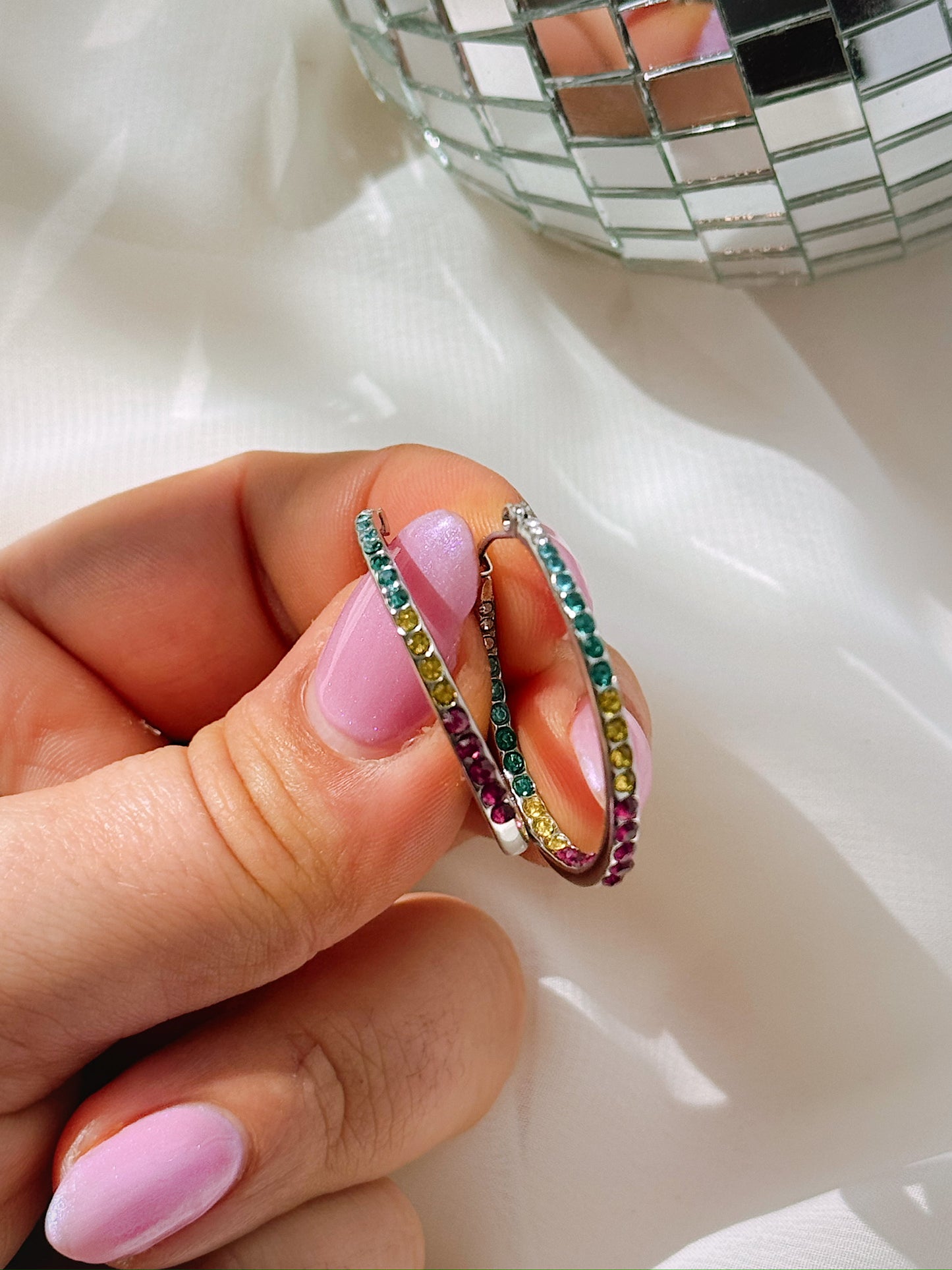 Cosmic Candy Hoops (Gold + Silver)
