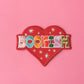 Bookish Heart Iron-On Embroidered Patch