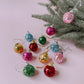 Multicolored Disco Ball Ornaments 12-pack