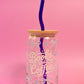 Books & Coffee Glass Cup