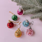 Multicolored Disco Ball Ornaments 12-pack