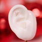 Crown Jewel Single Flatback Gold Stud