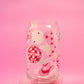 Pink Disco Cowgirl Glass Cup