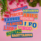 Zodiac Dopamine Stickers