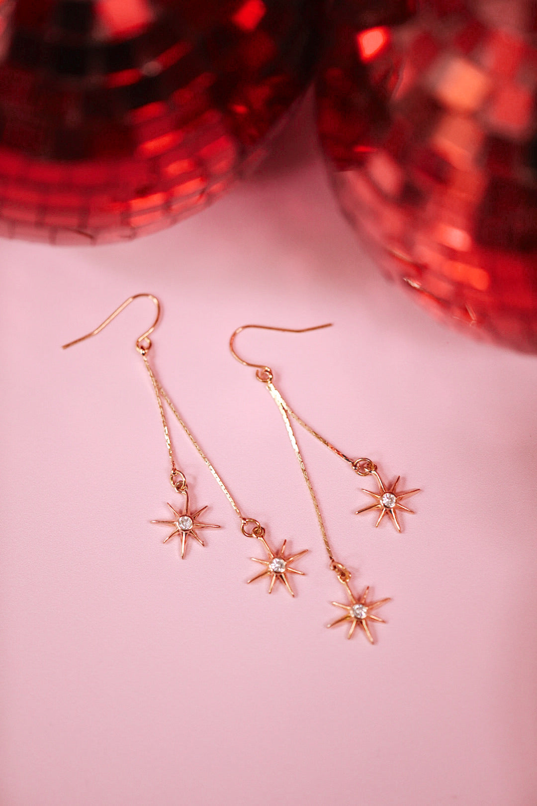 Staggered Star Drops (Gold + Silver)