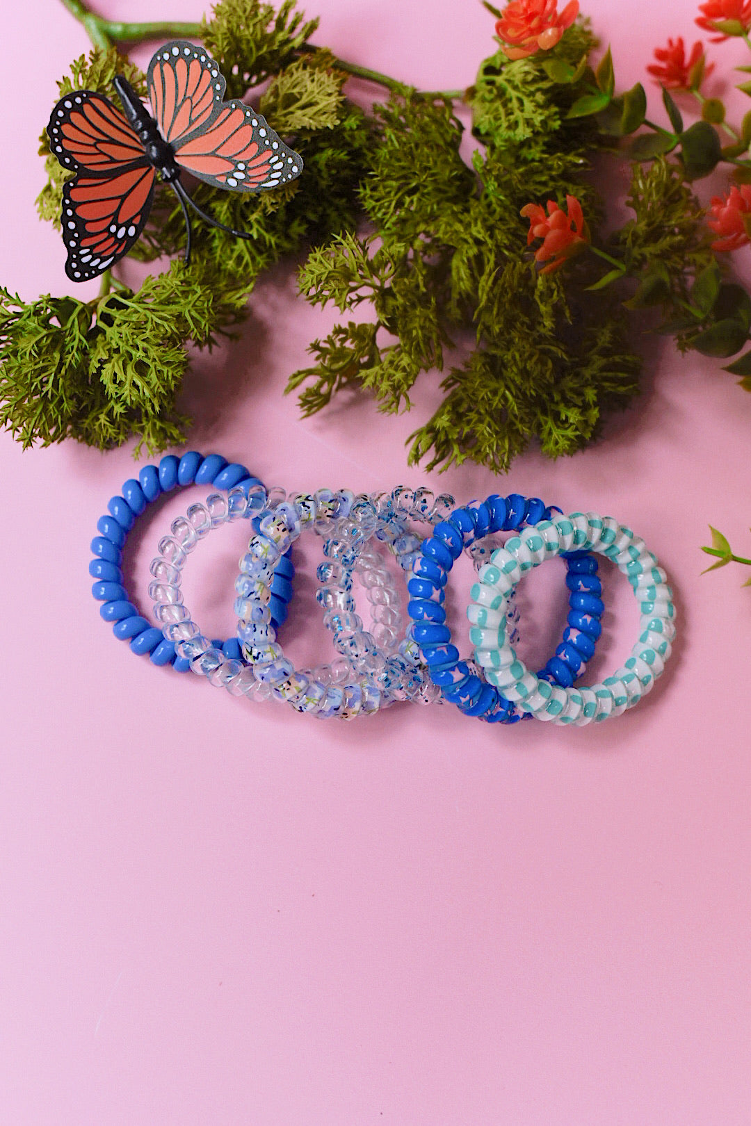 Spiral Hair Ties - 6 Pack (3 Color Ways)