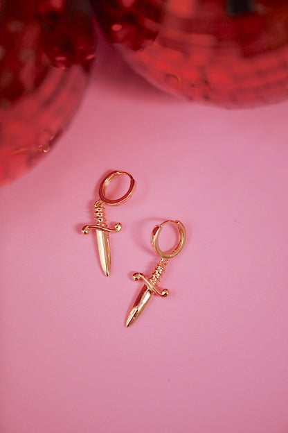 Romantasy Sword Huggies
