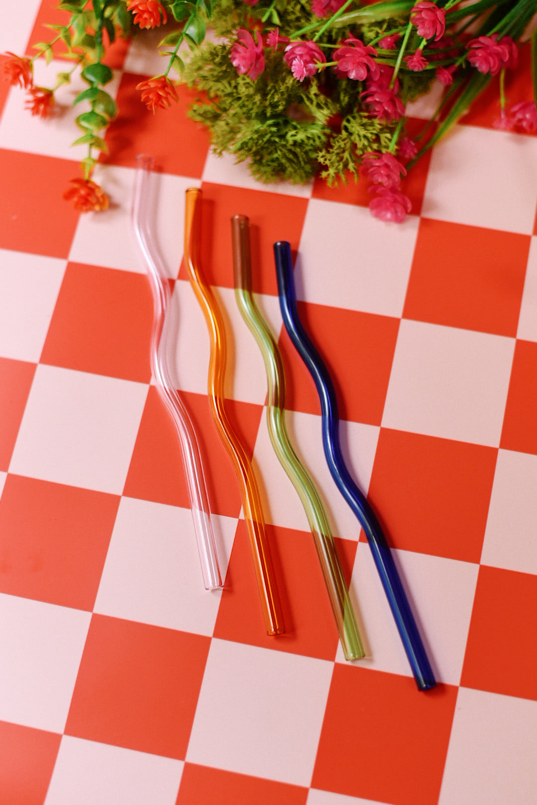 Wavy Glass Straws