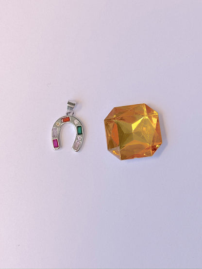 Bejeweled Horseshoe Charm