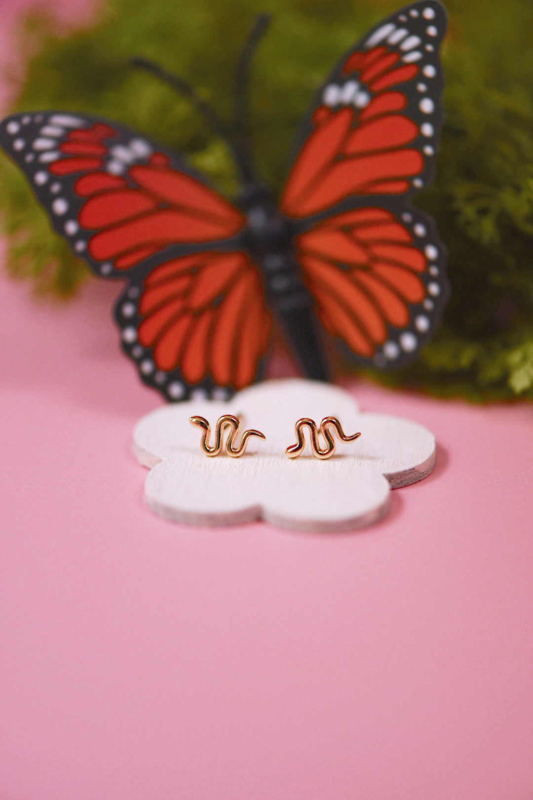 Tiny Snake Studs (Gold + Silver)