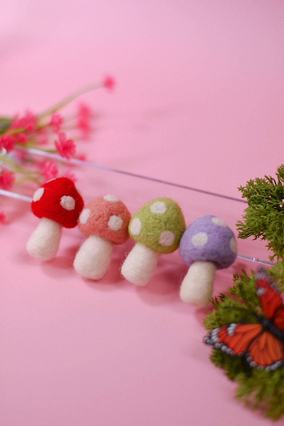 Felt Mushroom Car Vent Clip