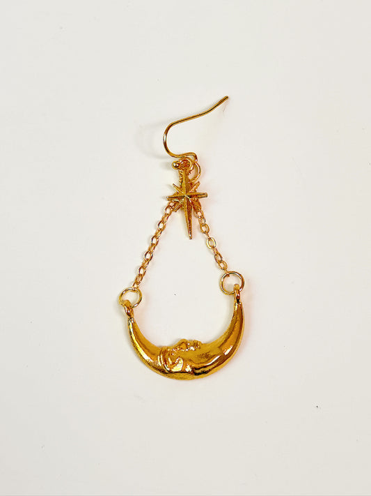 Lunar Charm Dangle Earrings