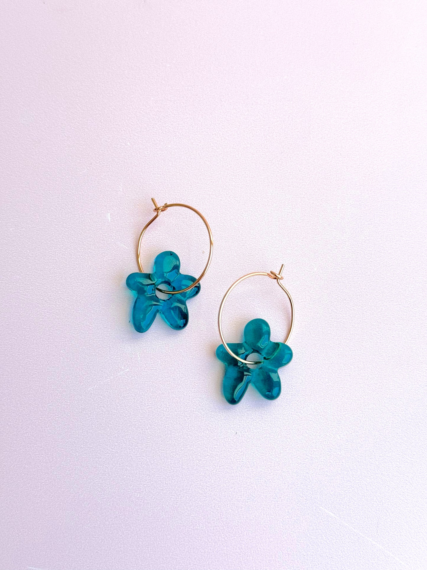 Jelly Flower Hoops