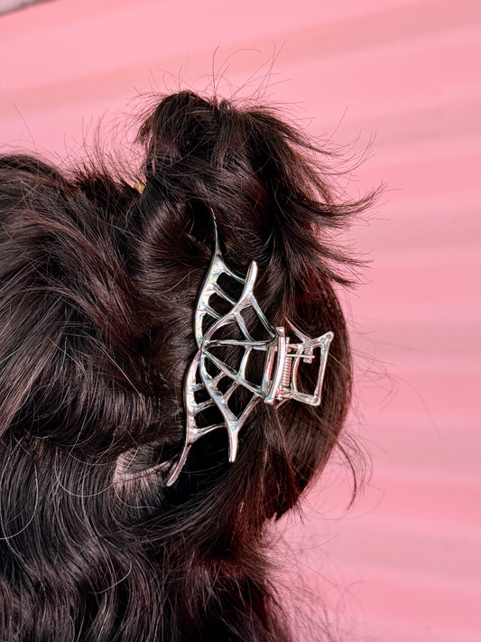 Spiderweb Metal Hair Claw
