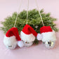 Disco Santa Hat Car Hanger / Ornament