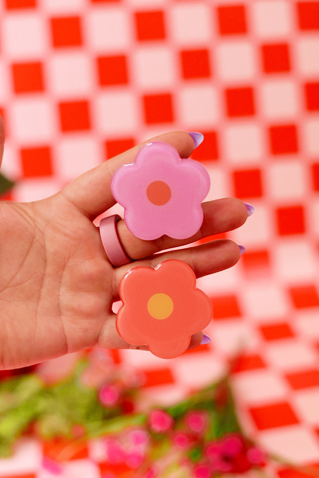 Flower Power Collapsible Phone / Kindle Grip