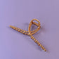 Knotted Metal Hair Claw Clip