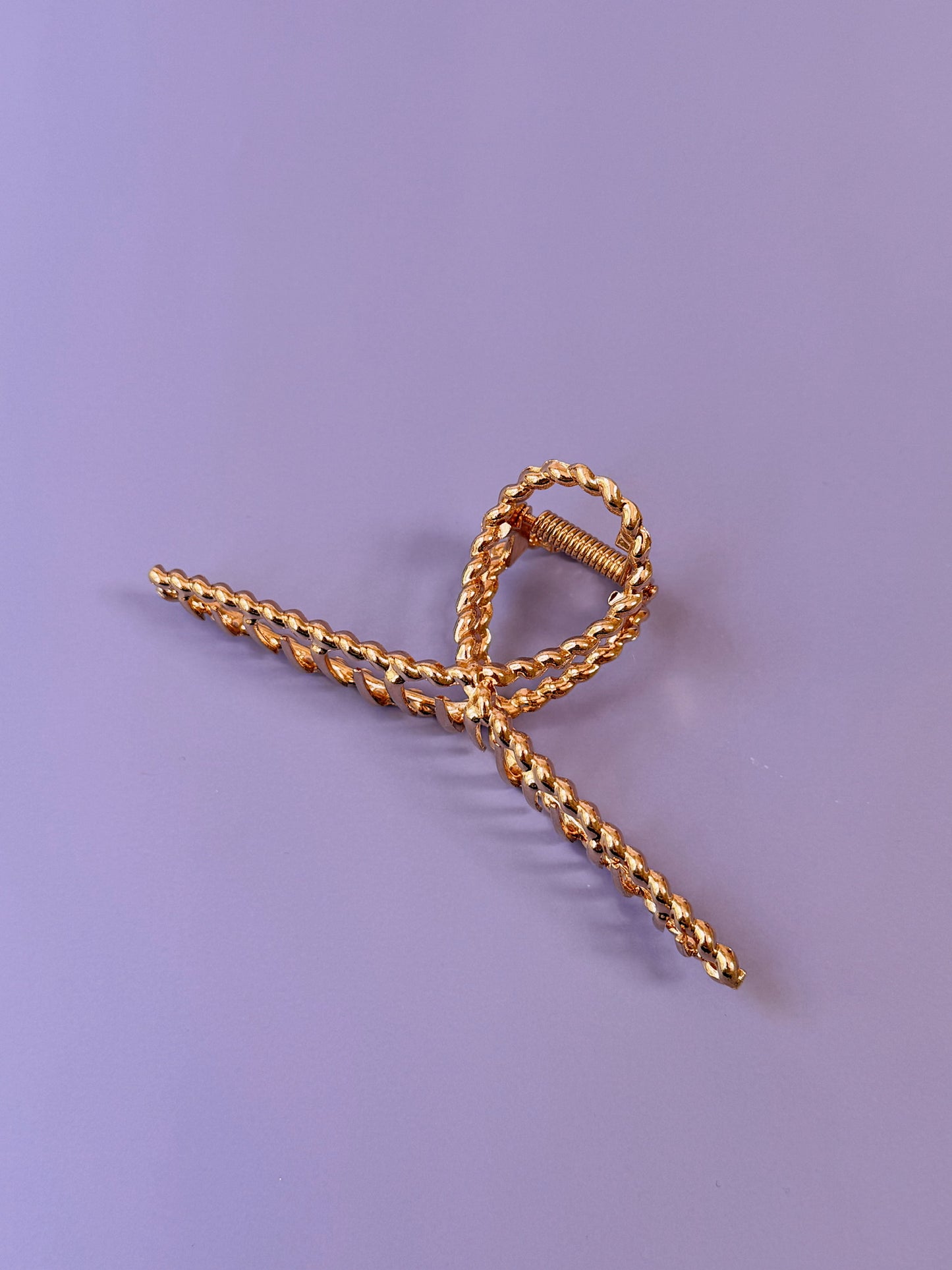 Knotted Metal Hair Claw Clip
