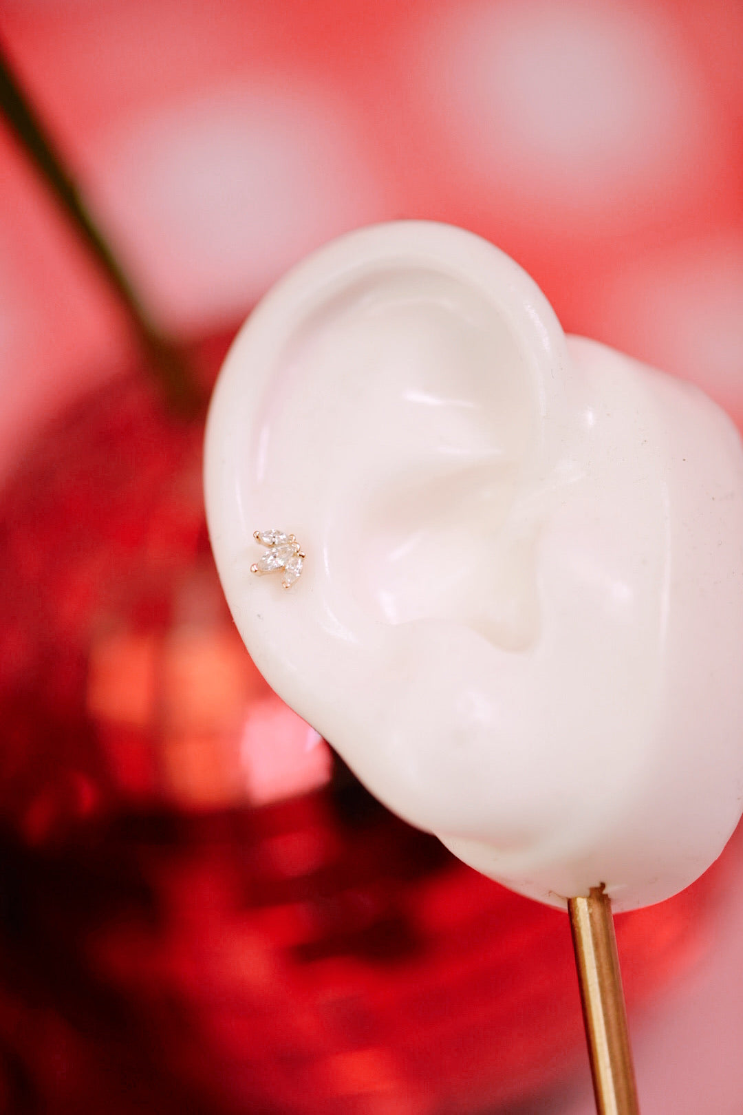 Mini Crown Jewel Flatback Stud