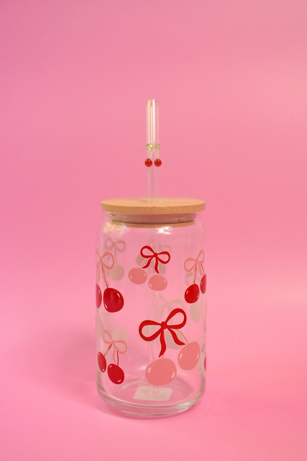 2 Sweet 4 U Cherry Bows Glass Cup