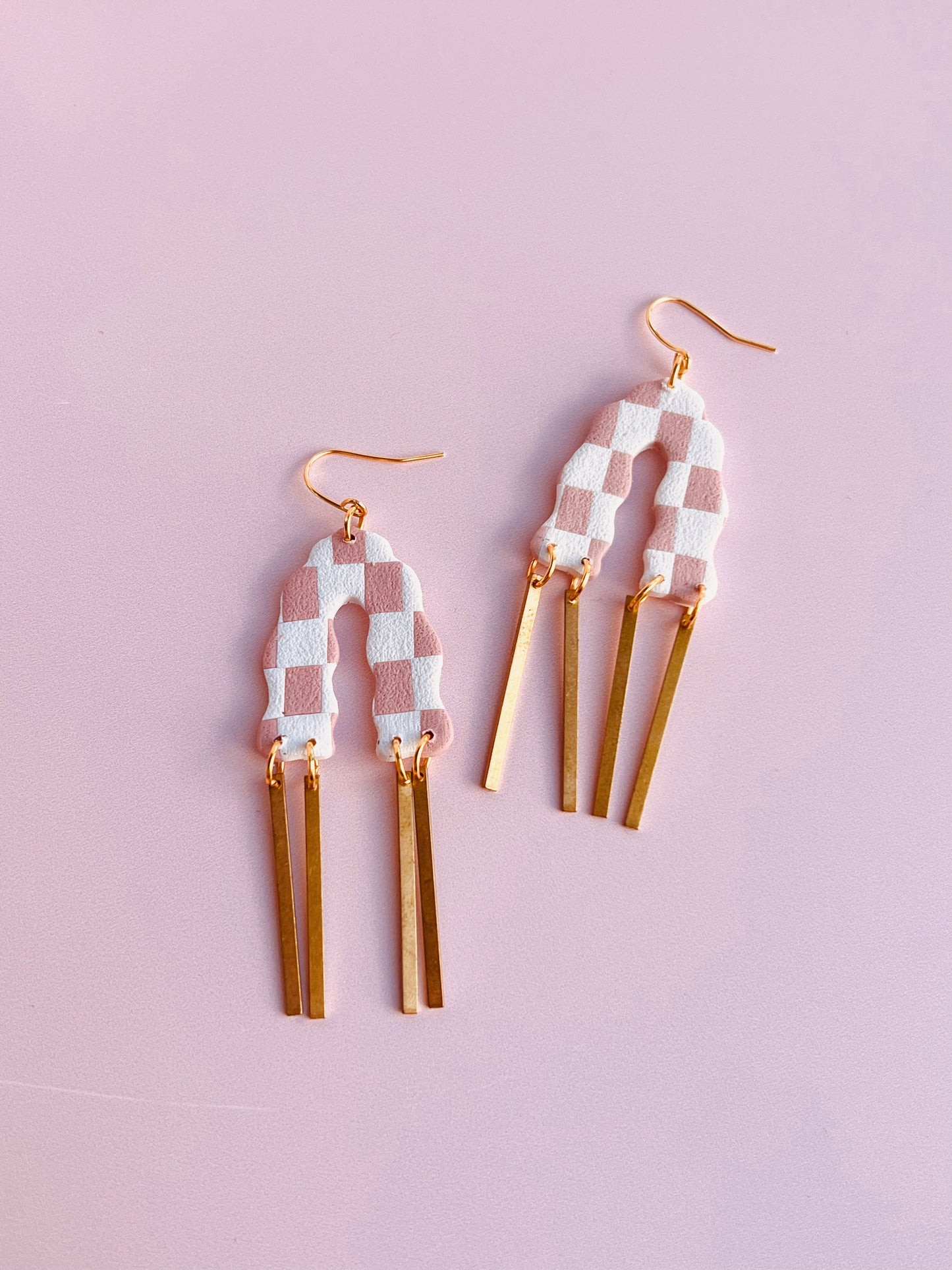 Amour Checkered Dangles