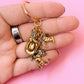 Giddy Up Gold Keychain