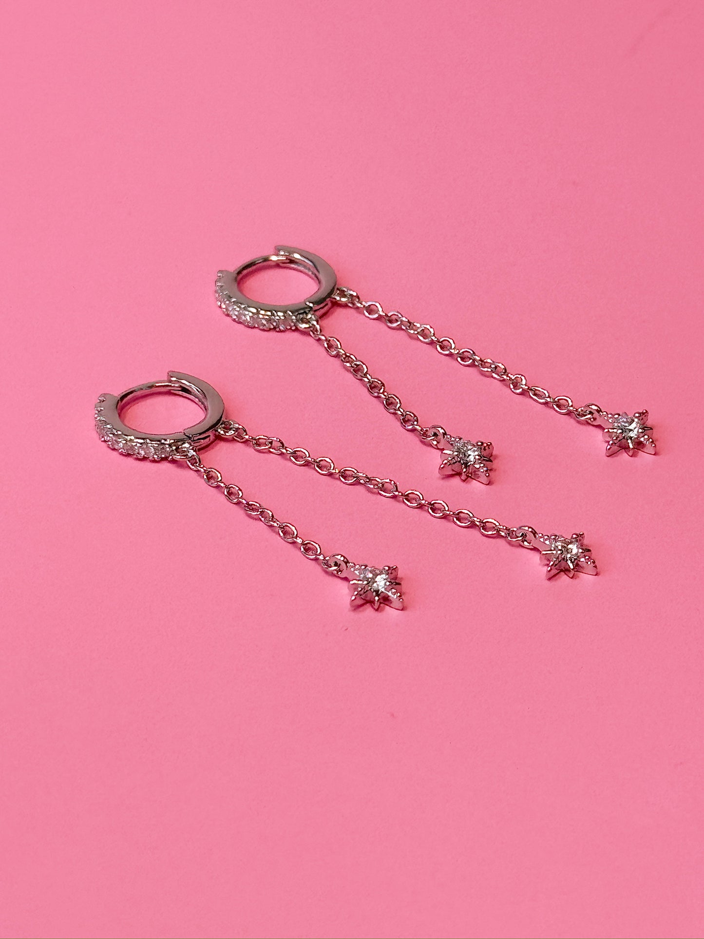 Double Nova Huggie Dangles